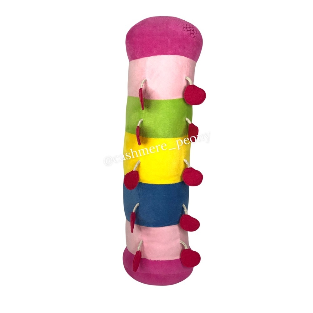 Rainbow Caterpillar Plush Pillow - Picture 2 of 6